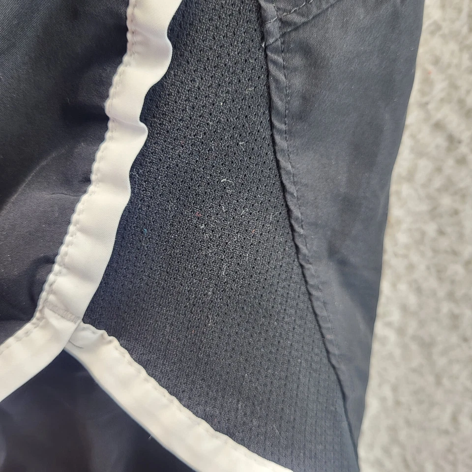 Pantalones Cortos Champion C9 Para Mujer Pequeños Negros Blancos Rayas Cintura Elástica Forrados Entrenamiento Foto 3 de 4