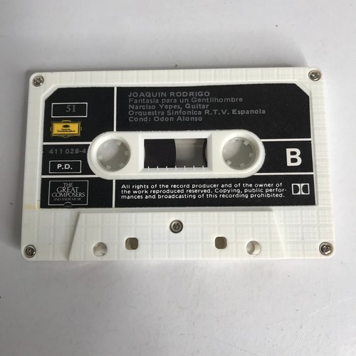 The Great Composers Rodrigo Concerto De Aranjuez & Fantasia Cassette Tape - Picture 5 of 6