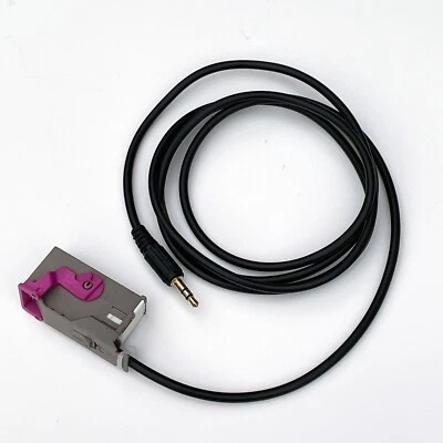 Audi RNS-E AUX Câble Adaptateur 3.5mm Cric - Navigation Plus A2 A3 A4 A6 A8 Tt - Photo 1/4