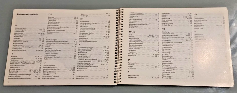 Istruzioni USE Manual Manuale Porsche 944  944 S 944 Turbo Modello 1988 Original - Immagine 4 di 4