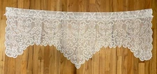 Heritage Lace “White” Lace Scroll Design Curtain Valance  60 W x 60 L (190)