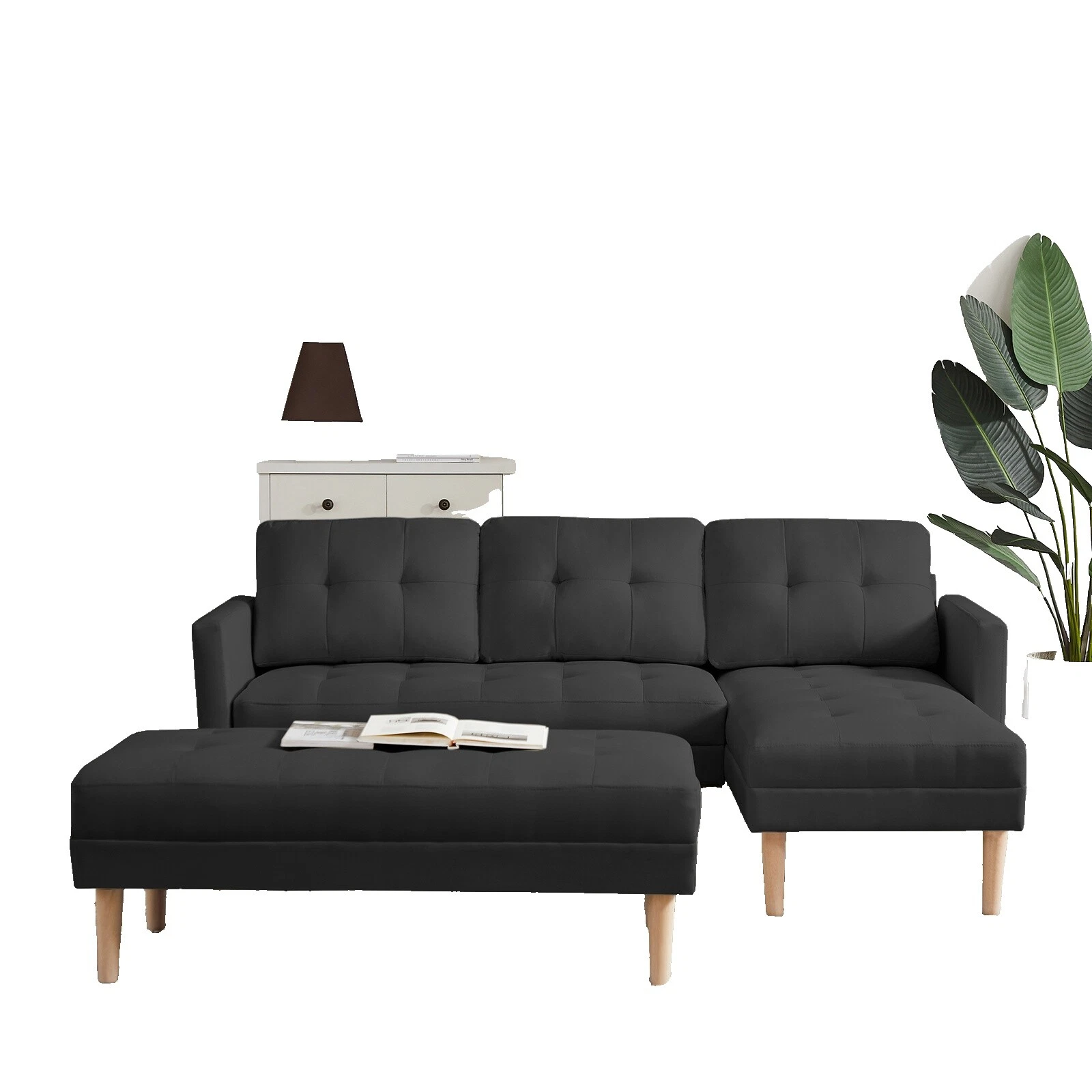 Living Room Black Sofa Sets
