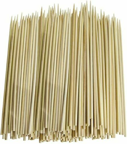 BAMBOO SKEWERS STICKS 150 12 inch for BBQ Kebab Fruit Chocolate Fountains - Picture 4 of 8