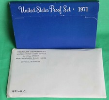 1971 Proof Uncirculated Annual US Mint Coin Sets PDS 15 Coins