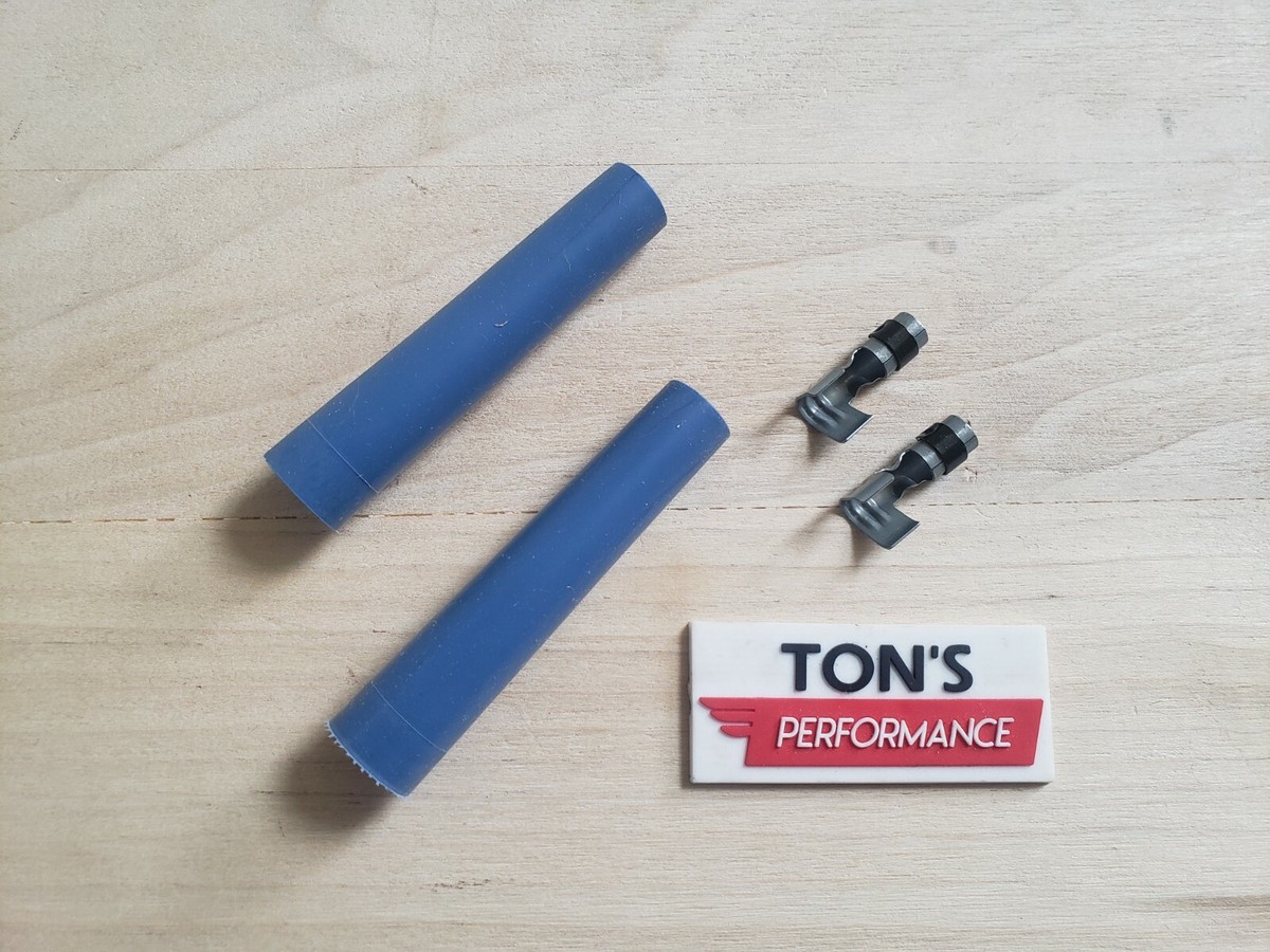 Pair Blue Straight Spark Plug Wire Boot And Terminal Taylor Wire
