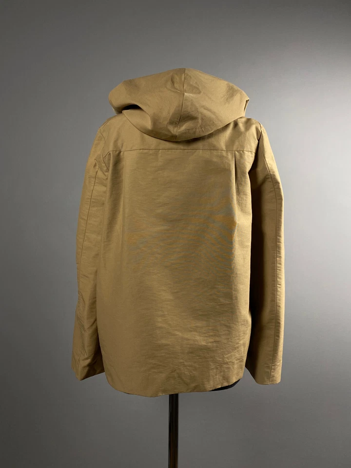 Chaqueta Abrigo Journal Standard Mujer Beige Algodón Doble Pecho con Capucha Talla S 36 Foto 4 de 4