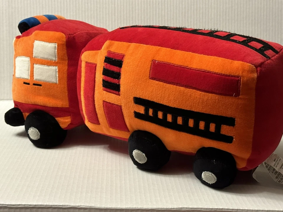 Pillowfort FIRE TRUCK 18" Decor Pillow Target Red Rescue Engine Stuffed Vehicle - Image 3 of 4