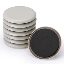 8 Pcs 3 1/2 Inch Furniture Slider Pads for Hardwood Floors Furniture Movers
