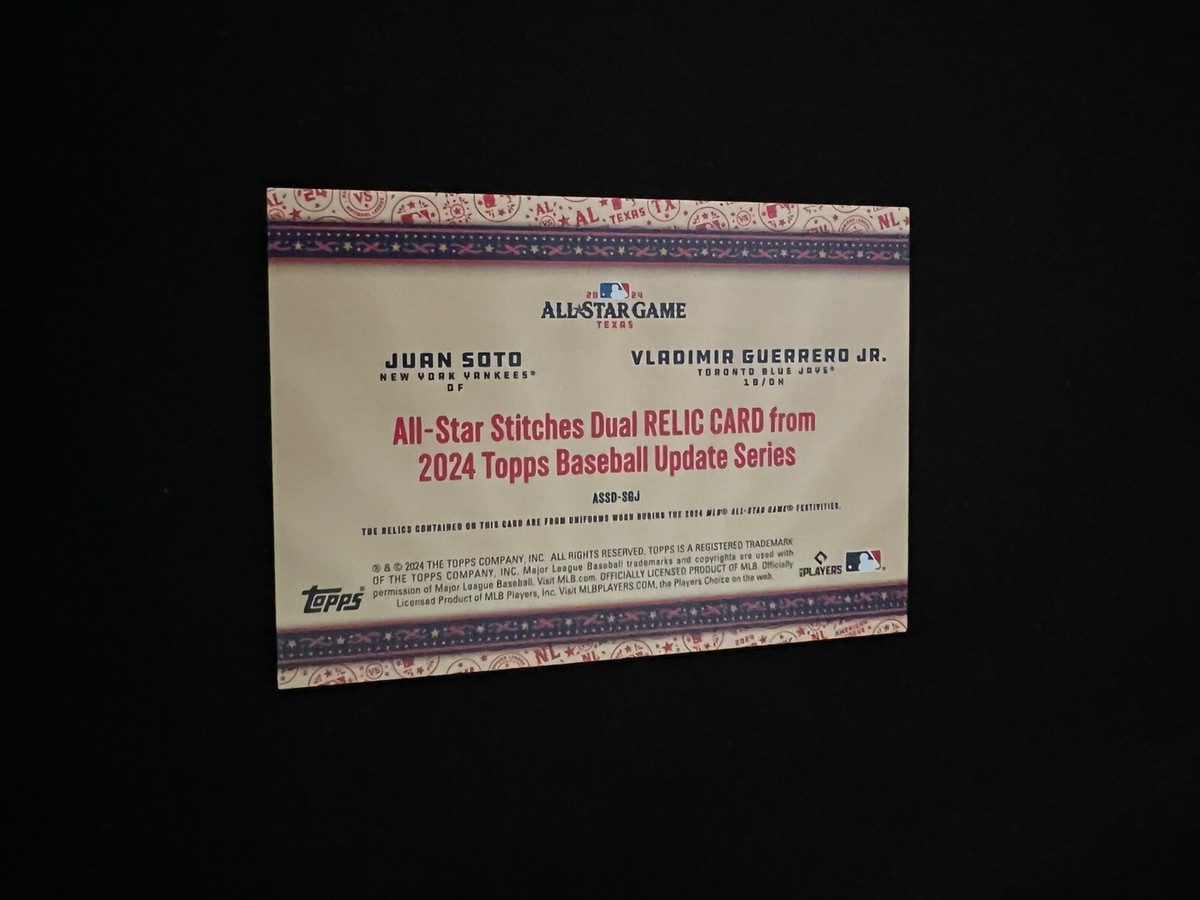 2024 Topps Update All-Star Stitches Dual Relic Juan Soto 2024 Topps Update All-Star Stitches Dual Relic Juan Soto