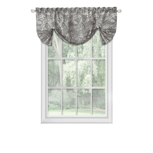Charlotte Pastel Floral Semi Sheer Window Curtains - Assorted Colors & Sizes - 第 35/36 張圖片