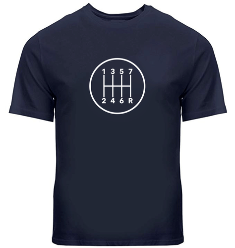 Manual Transmission Gears Shift Pattern 7 Speed Stick T-Shirt Manual Gearbox Car - Picture 16 of 34