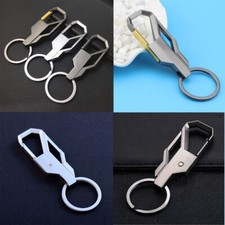 US 3 Pcs Metal Car Key Chain Key Ring Business Keychain Creative Alloy Key Fob