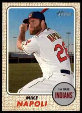 2017 Topps Heritage Mike Napoli #37 Cleveland Indians