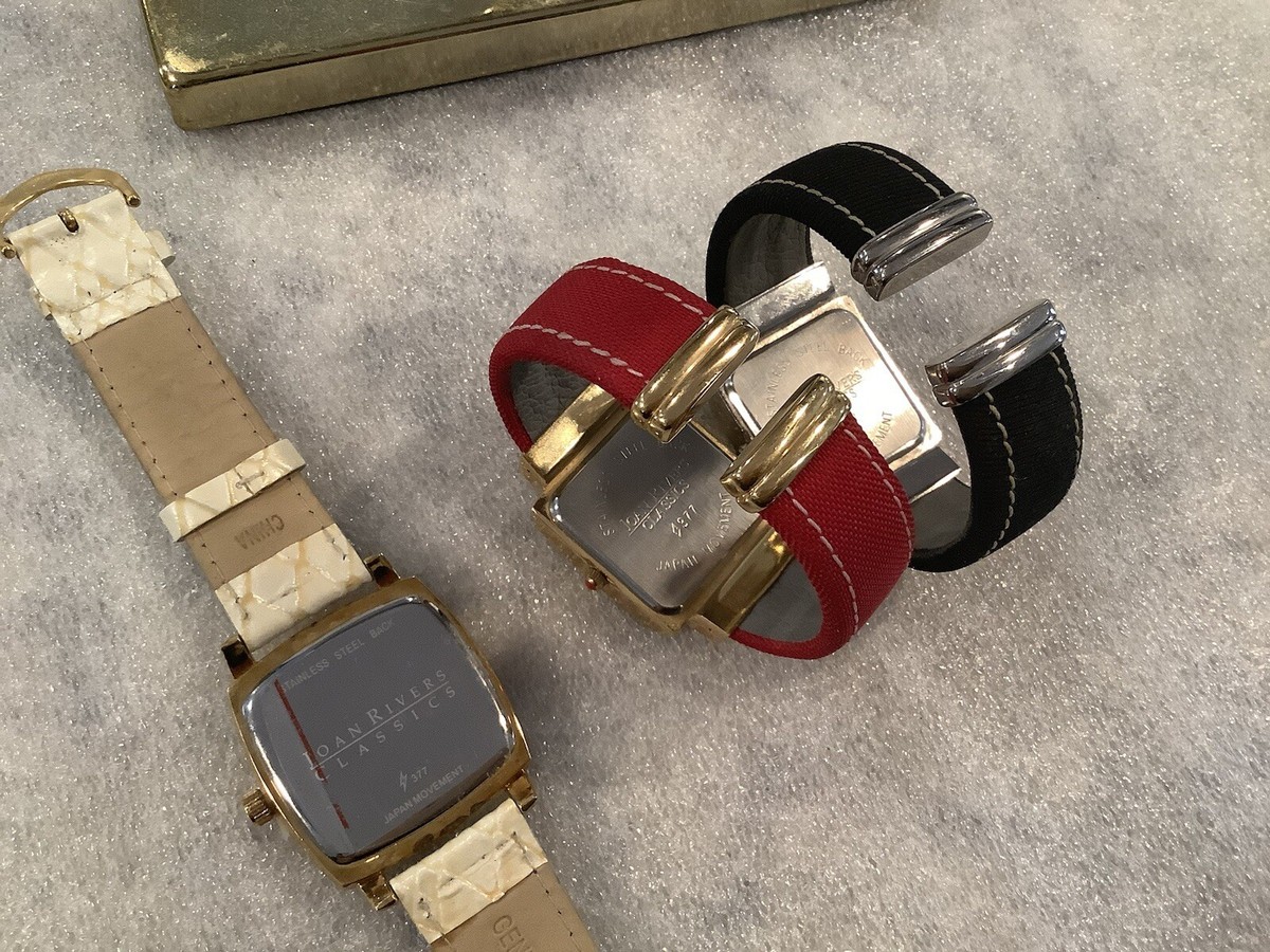 Joan Rivers Classics Watch/Women Denim/Rhinestone/Open Cuff  display picture 1