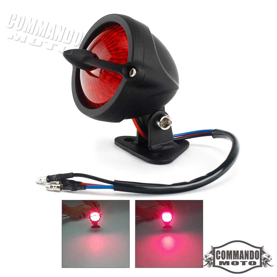 Bel Air Brake Tail Light For Harley Bobber Chopper Cafe Racer Honda Hot Rod - Image 3 of 4