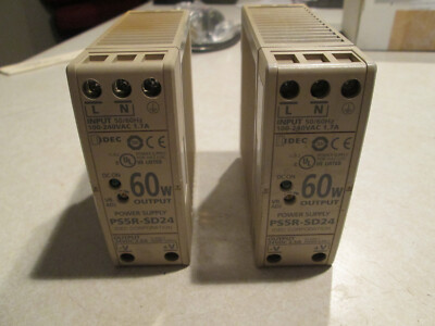 IDEC PS5R-SD24 POWER SUPPLY (LOT OF 2 ) **USED**