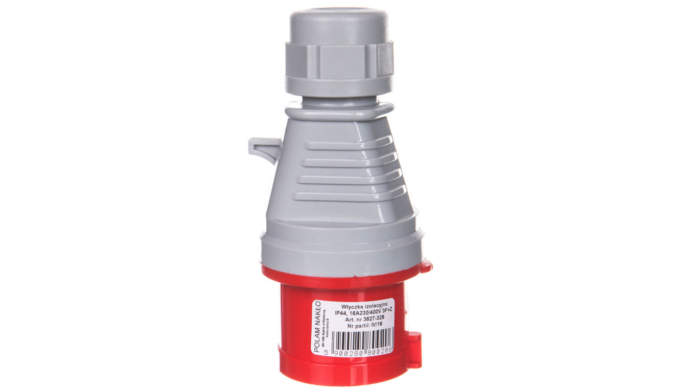 Portable insulating plug 16A 400V 4P IP44 /quick connect/ 3627-326 /T2UK