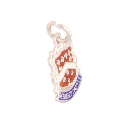 Sterling Silber ''Berkeley'' Platz Charm (11x13mm)