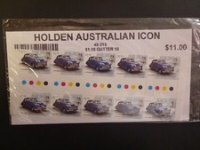 AUSTRALIA 2021 HOLDEN ICONIC CARS- FX 48-215 GUTTER PACK 10 MINT STAMPS
