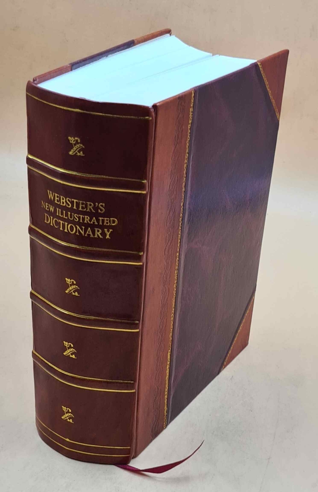 Webster's New Illustrated Dictionary with U.S. Census Maps - Leather Bound Edition