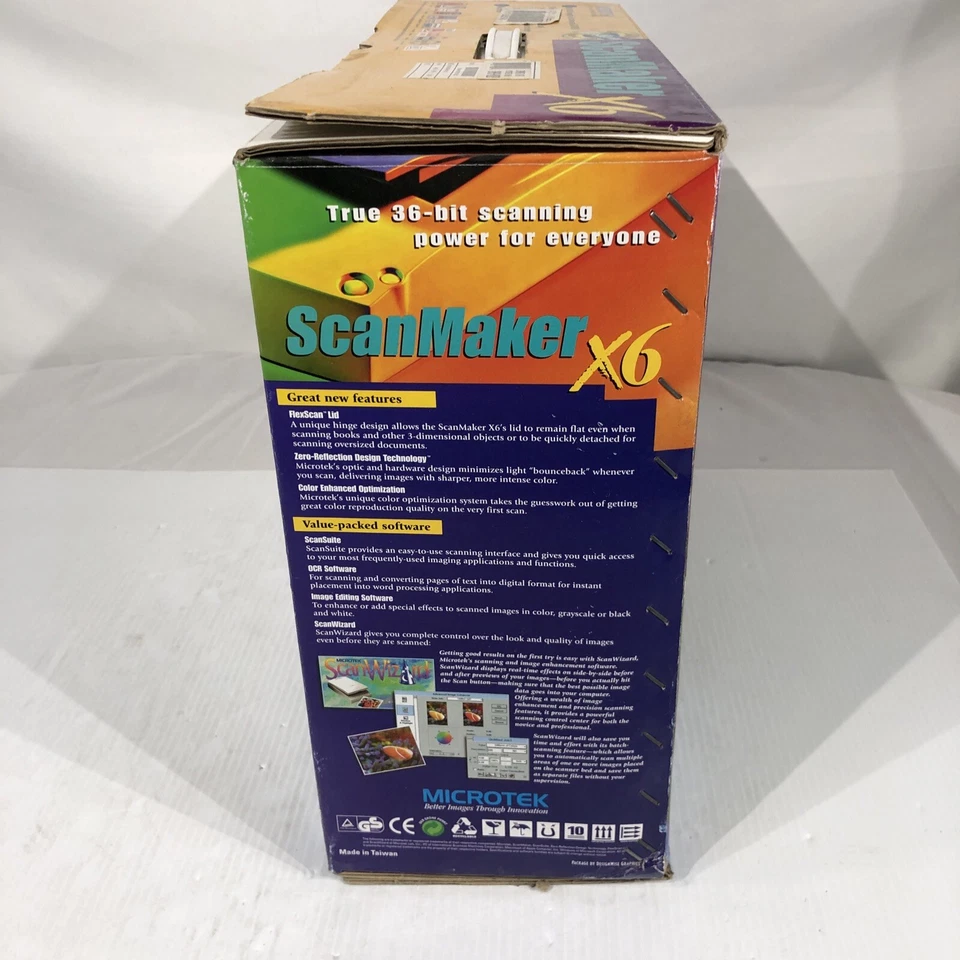 Microtek ScanMaker X6 Desktop SCSI Flatbed Scanner MRS-1200Y6S - Image 2 of 4