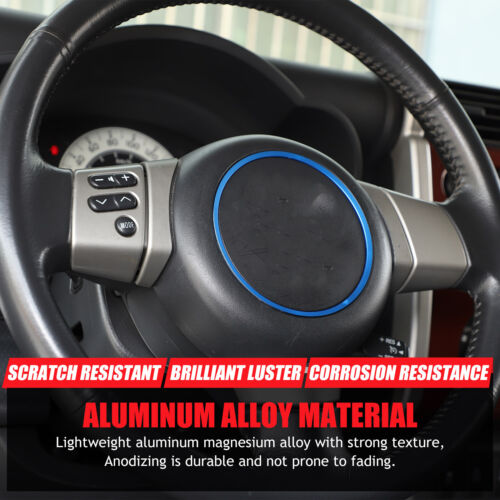Blue Alloy Steering Wheel Center Cover Trim Ring Für Toyota FJ Cruiser 2007-2021 - Bild 14 von 21