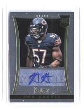 2013 Panini Select Jon Bostic Rookie Autographs #267 #/499