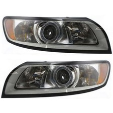 Headlight Set For 2008 2009 2010 2011 Volvo S40 Left And Right With Bulb 2pc