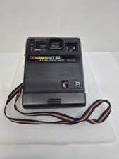 Vintage Kodak Colorburst 50 Black Instant Camera With Strap And Bag