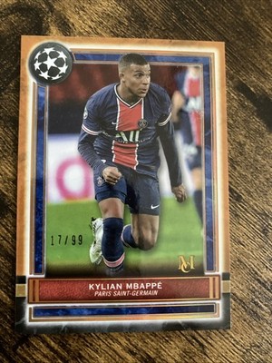 Topps Museum Football Card 2020 2021 No. 75 Kylian Mbappe Bronze /99