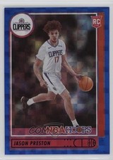 2021-22 Panini NBA Hoops Rookies Hyper Blue Jason Preston #242 12z3