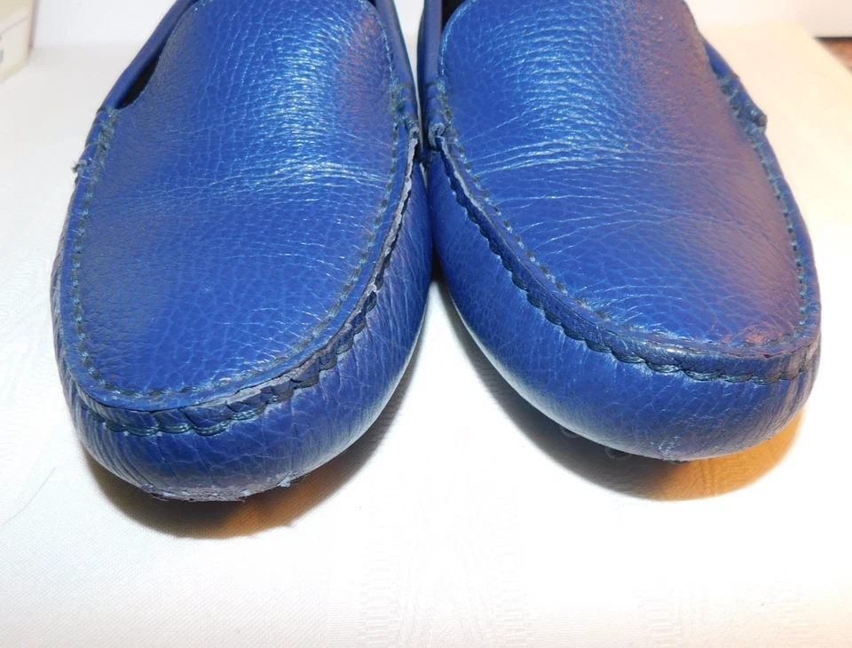 Mocasín de cuero azul marino M. Gemi FELIZE 38, original Propietario, incluye caja + bolsa de almacenamiento Foto 4 de 4