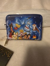 Cartera Loungefly Disney Aladdin 30 Aniversario Cremallera Alrededor Princesa Jazmín NUEVA