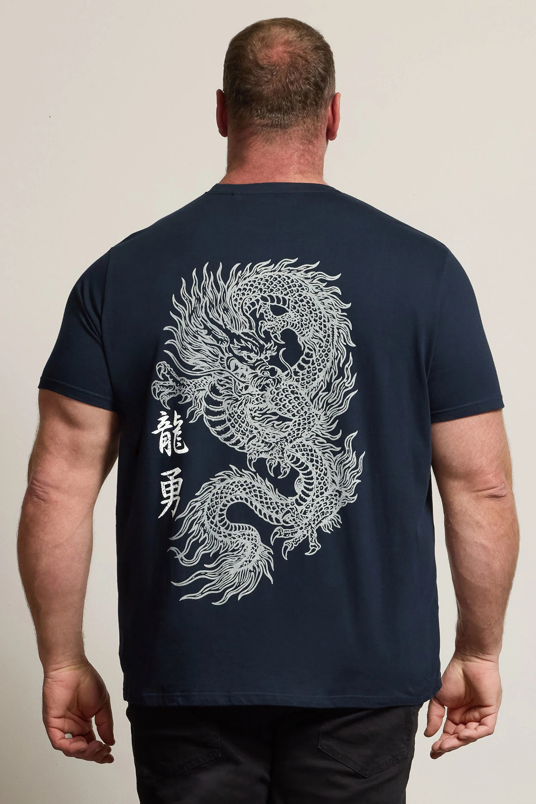 Big & Tall Men's Japanese Print T-Shirt - Image 2