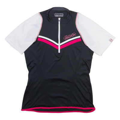 PROTECTIVE Damen Trikot schwarz 1/4 Reißverschluss S