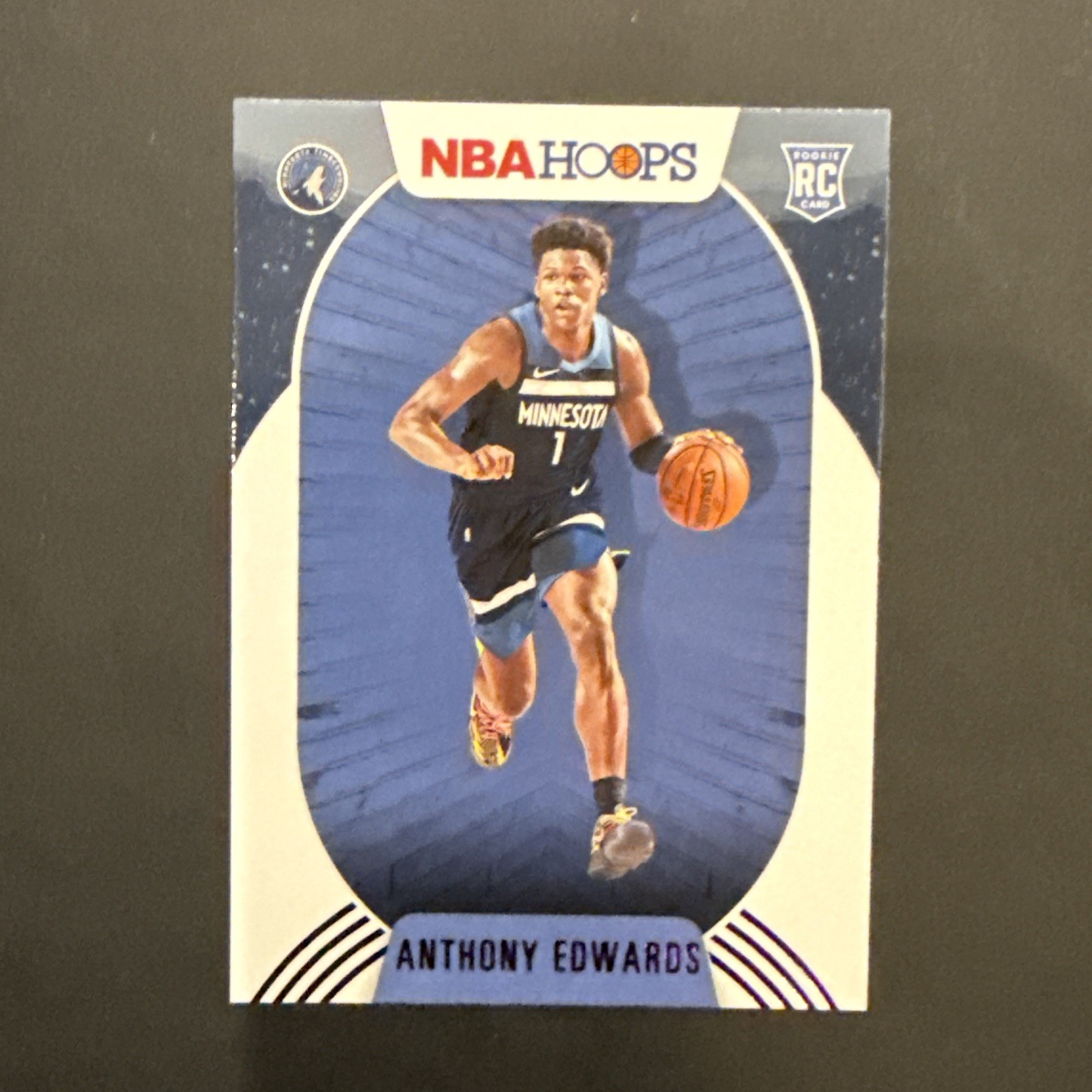2020-21 Panini NBA HOOPS Anthony Edwards #216 Purple Winter (RC)