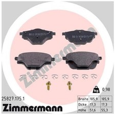 Satz Bremsbeläge Bremsklötze hinten für Peugeot 308 2 LB 3 FB SW LC FC | 2393