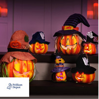 Halloween KüRbisse Deko 6 StüCk Led Licht Farben Batteriebetrieben