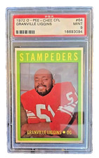 1972 O-PEE-CHEE CFL FOOTBALL CARD #64 GRANVILLE LIGGINS PSA 9 MINT SHARP + OPC