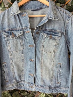 Kiabi Blue Denim Jacket Women s L | Classic Jean Jacket Casual Everyday Layer