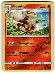 Arcanine 22/149 Sun & Moon Base Set Reverse Holo