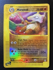 Pokemon Card- Marowak -Aquapolis-Reverse Holo-54/147-ENG-Good