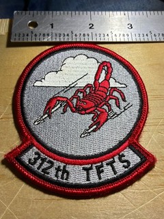 1980s/1990s/2000s? US AIR FORCE PATCH 312th TFTS SQUADRON ORIGINAL USAF BEAUTY!