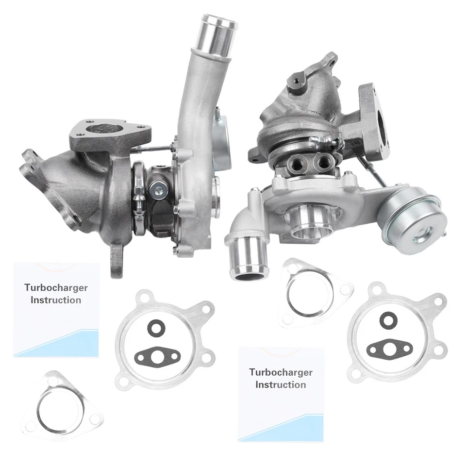 RH+LH Turbocharger Set For 2010-2019 Lincoln MKT MKS  Ford Flex Explorer Taurus - Image 2 of 4