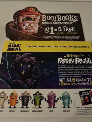 Wendys Frosty Frights Description Card