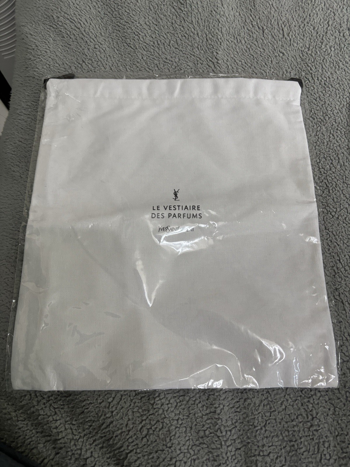 YSL Pochette in cotone Yves Saint Laurent sacchetto antipolvere X4