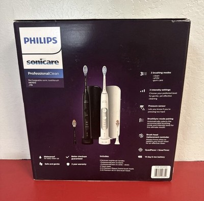 Philips Sonicare ProfessionalClean HX7513/70 Electric Toothbrush, Pressure Cont 