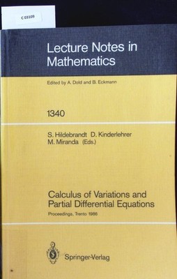 Calculus of Variations and Partial Differential Equations. Proceedings of a Conf