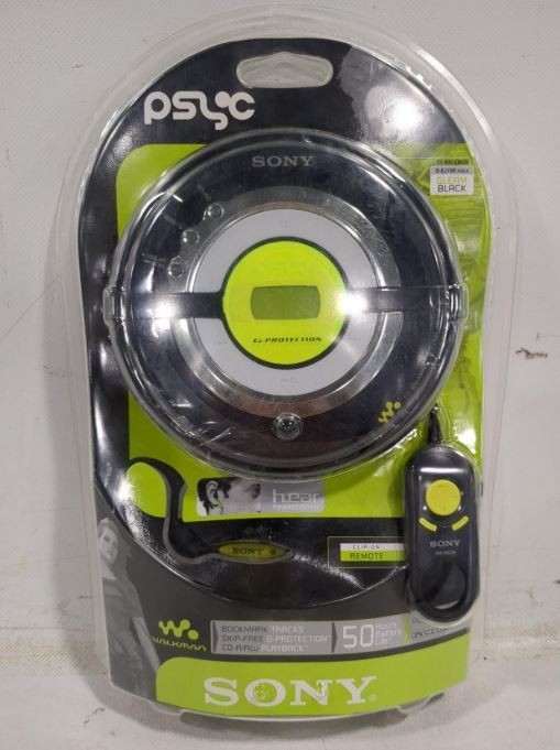 Sony Psyc D-ej100 Walkman Portable CD Player Black Fast for
