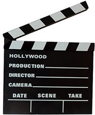 7 Inch X 8 Inch Hollywood Movie Clapboard, One per Order